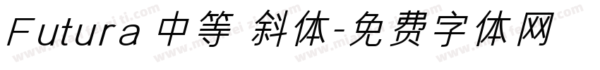 Futura 中等 斜体字体转换
